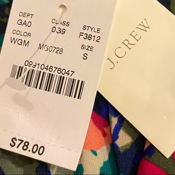 ๐ J. CREW | VIBRANT FLORAL BLOUSE SZ S - Picture 16 of 16